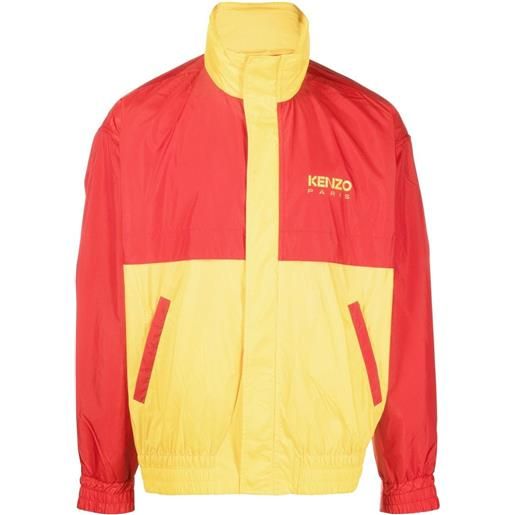 Kenzo giacca con design color-block - giallo