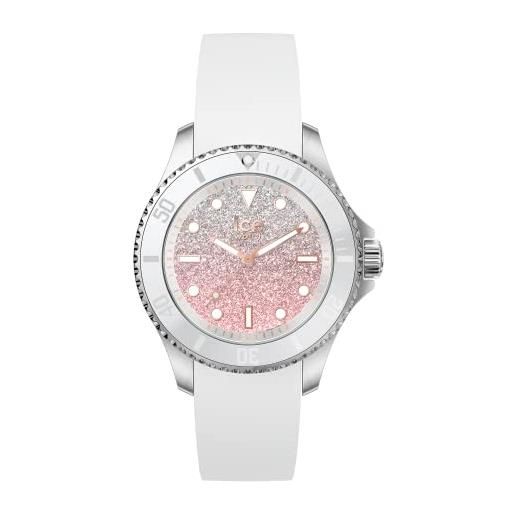 Ice-watch - ice steel lo white pink - orologio soldi da donna con cinturino in silicone - 020371 (small)