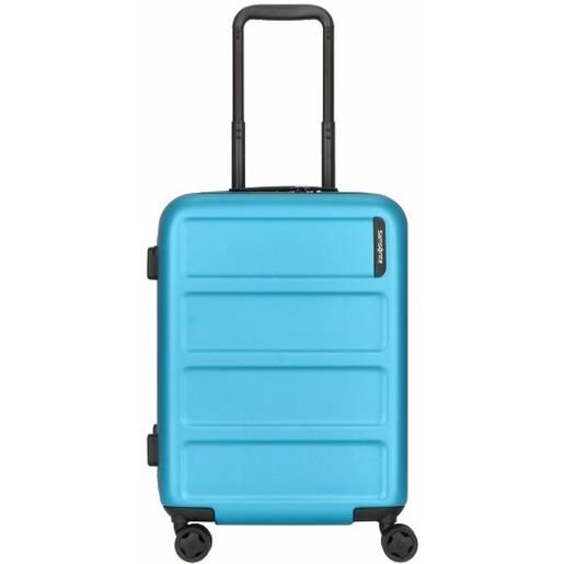 Samsonite quadrix valigia di cabina 4 ruote 55 cm blu