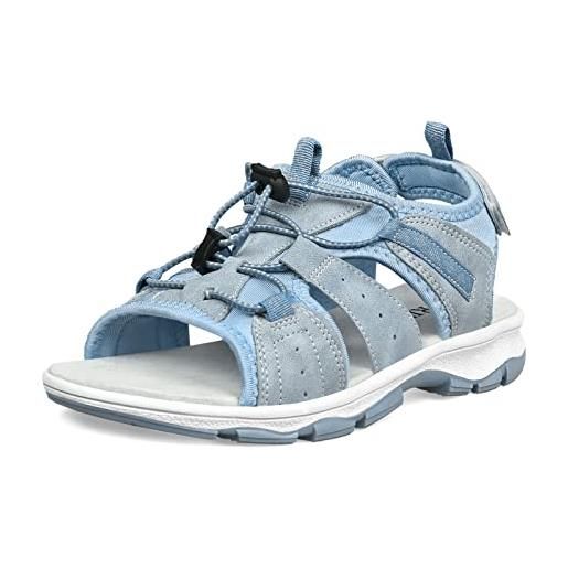 GRITION sandali da escursionismo da donna sport all'aria aperta atletici comodi sandali da passeggio casual estivi scarpe a punta aperta blue 36eu