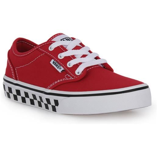 VANS red atwood checker sidewall