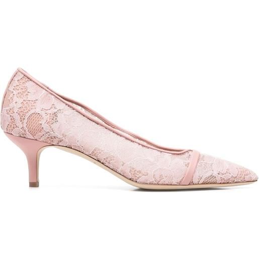 Malone Souliers pumps in pizzo a fiori 60mm - rosa