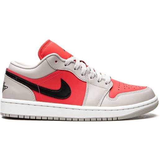 Jordan sneakers air Jordan 1 low "light iron ore / siren red" - toni neutri