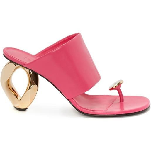 JW Anderson sandali con tacco alto chain - rosa