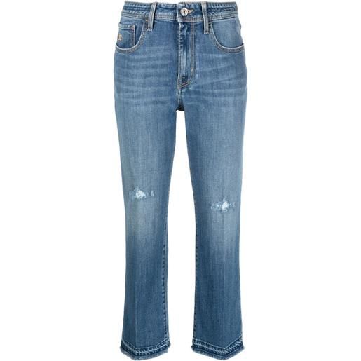 Jacob Cohen kate cropped straight-leg jeans - blu