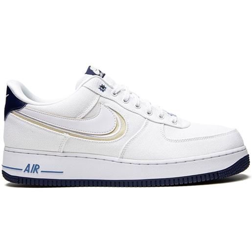 Nike sneakers air force 1 prm white/white fossil/blue void - bianco