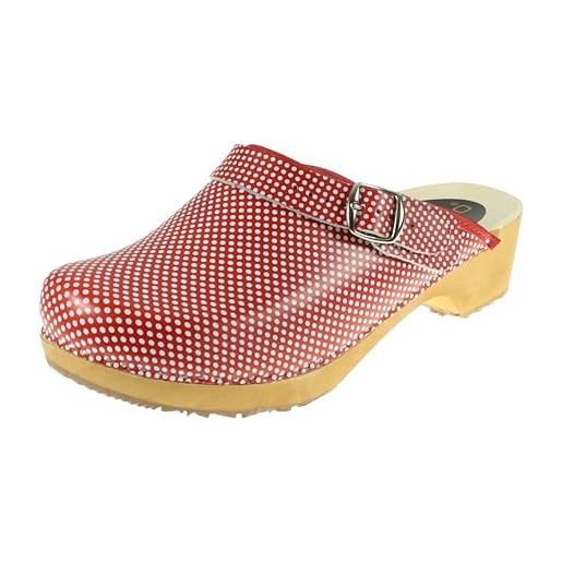 Ledi 552 Anatomic Zoccoli Sabot Pantofole Scarpe Di Pelle, Donna