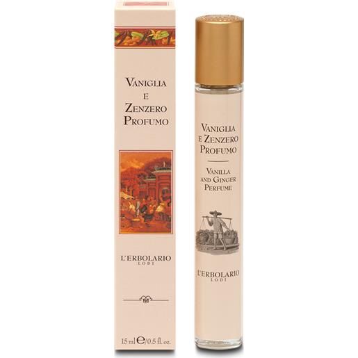 L'erbolario profumo vaniglia e zenzero fragranza unisex 15ml L'erbolario