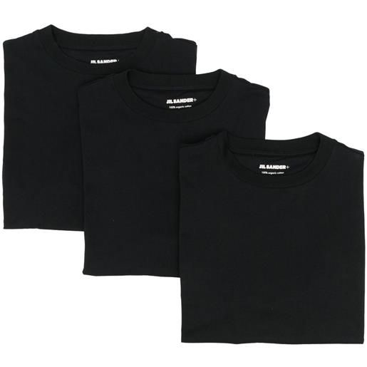 Jil Sander set di 3 t-shirt - nero