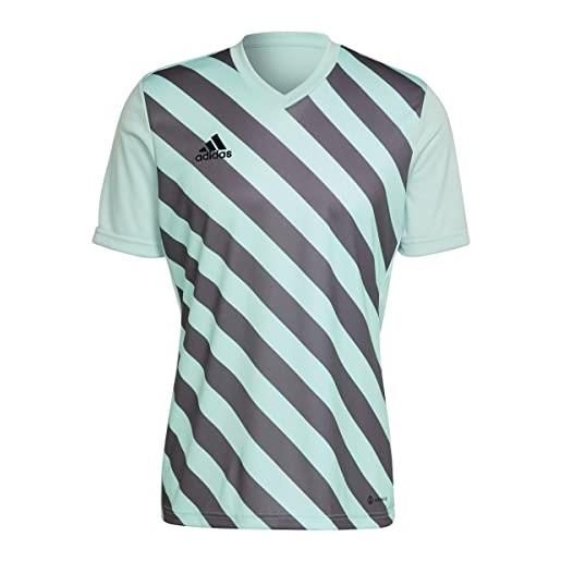 adidas ent22 gfx jsy, t-shirt uomo, clear mint/team grey four, xs