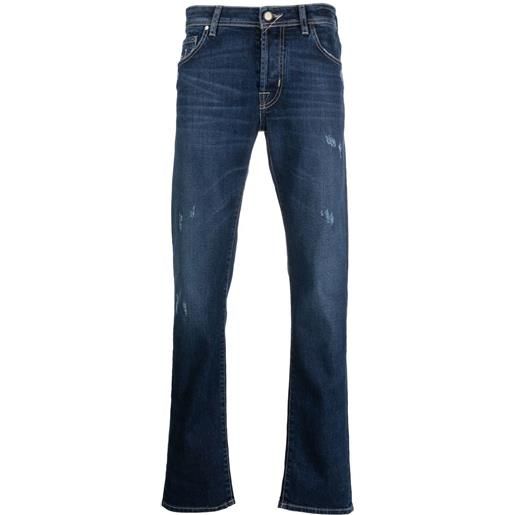 Jacob Cohën jeans slim con effetto vissuto - blu