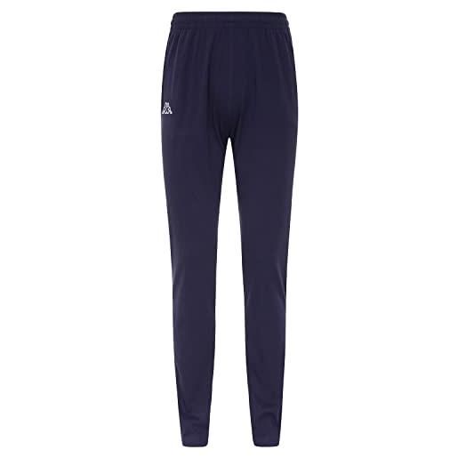 Kappa logo zolim slim, pantaloni sportivi uomo, blue maritime, l