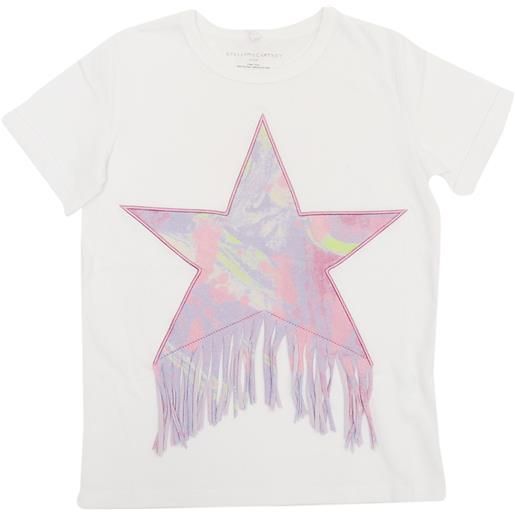 Stella Mc Cartney t-shirt star con frange