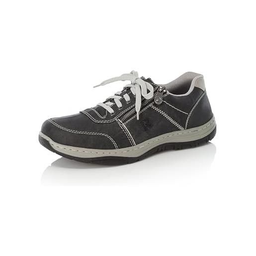 Rieker 16300, scarpe da ginnastica basse uomo, grigio (graphit/ice), 40 eu