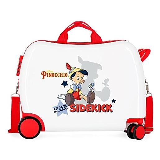 Disney pinocchio valigia infantile bianco 50 x 39 x 20 cm rigida abs chiusura a combinazione laterale 34 l 1,8 kg 4 ruote