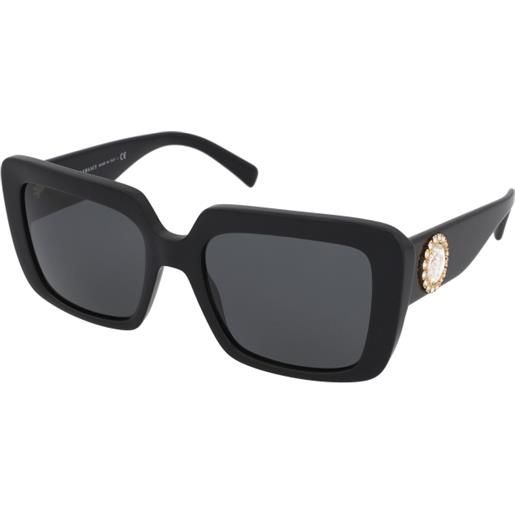 Versace ve4384b gb1/87 | occhiali da sole graduati o non graduati | prova online | plastica | quadrati | nero | adrialenti