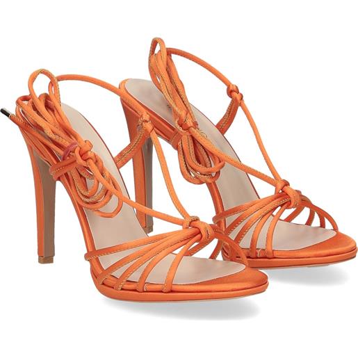 Il Laccio sandalo 11084 raso arancione