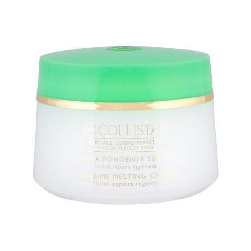 Collistar special perfect body sublime melting cream crema corpo per pelli secche 400 ml per donna