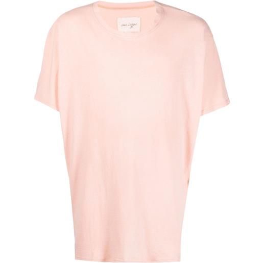 Greg Lauren t-shirt girocollo - rosa