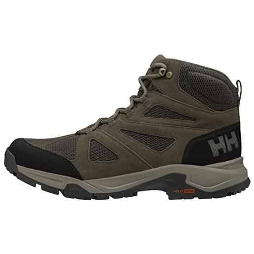 Helly Hansen switchback trail airflow boot, scarponi da trekking uomo, grigio charcoal burnt orange, 43 eu