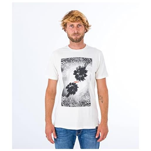 Hurley u oceancare photoprint ss tee maglietta, nero, s uomo