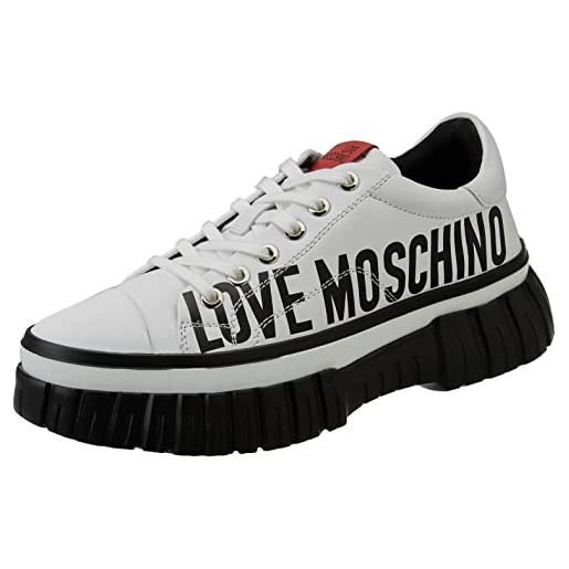 Love Moschino ja15705g1fia0, sneaker, donna, bianco, 35 eu