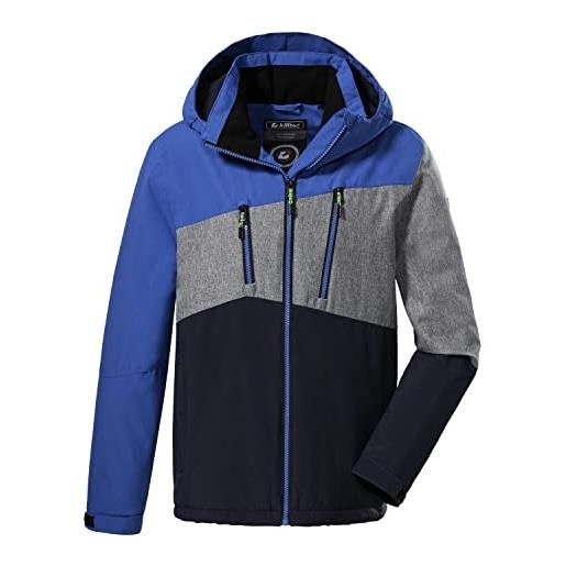 Killtec boy's giacca outdoor/ giacca funzionale con cappuccio kow 204 bys jckt, blue, 128, 38686-000