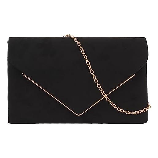 Borsa da donna trasparente, pochette trasparente in acrilico, borsa da sera  a tracolla trasparente approvata dallo stadio con due catene staccabili per  matrimonio, festa (oro) : : Moda