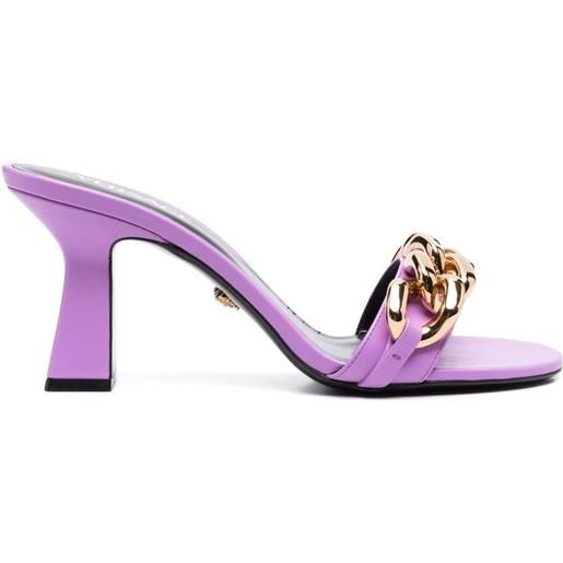 Versace sandali con catena - viola