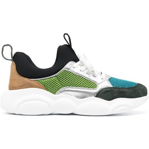 Moschino sneakers con design color-block - verde