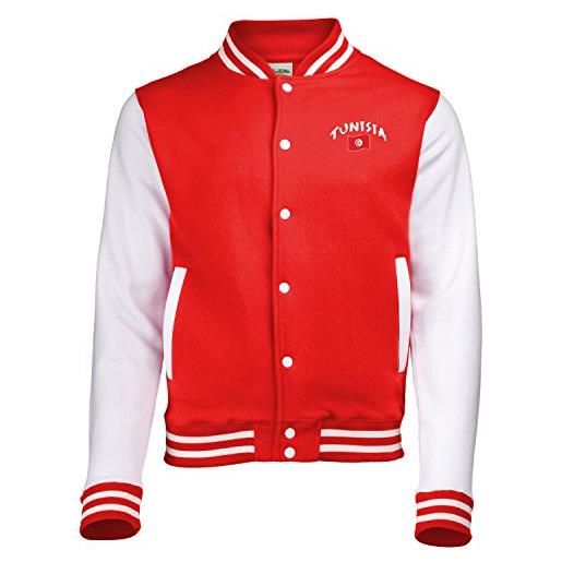 Supportershop tunisia - giacca da ragazzo, bambino, giacca, 5060570685446, rosso, xxl
