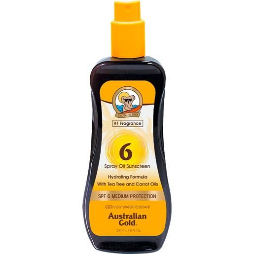 AUSTRALIAN GOLD spray oil sunscreen spf06 olio solare con carotene 237 ml