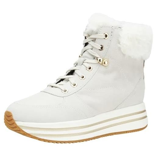 Geox d kency b, sneakers donna, marrone beige bronze dk beige, 35 eu