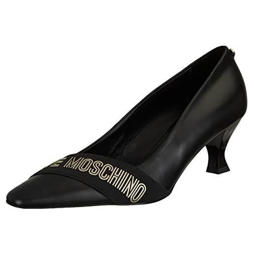 Love Moschino ja10195g1fie0, scarpe, donna, nero, 35 eu