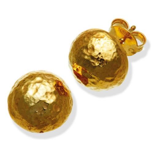 Giovanni Raspini orecchini bottone super bowl oro