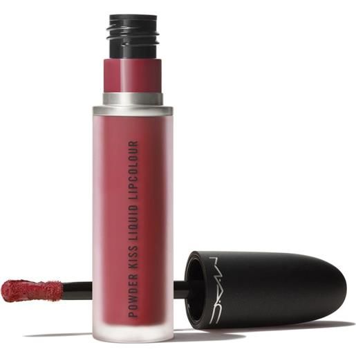 MAC powder kiss liquid lipcolour - rossetto liquido fashion emergency