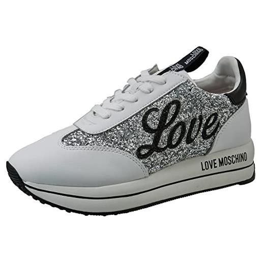 Love Moschino ja15384g1fjj1, sneaker, donna, multicolore, 35 eu