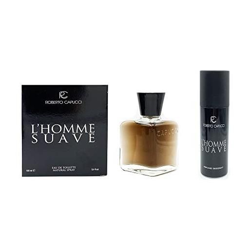 Capucci confezione regalo uomo roberto Capucci lhomme suave eau de toilette 100ml piu deodorante spray 150ml