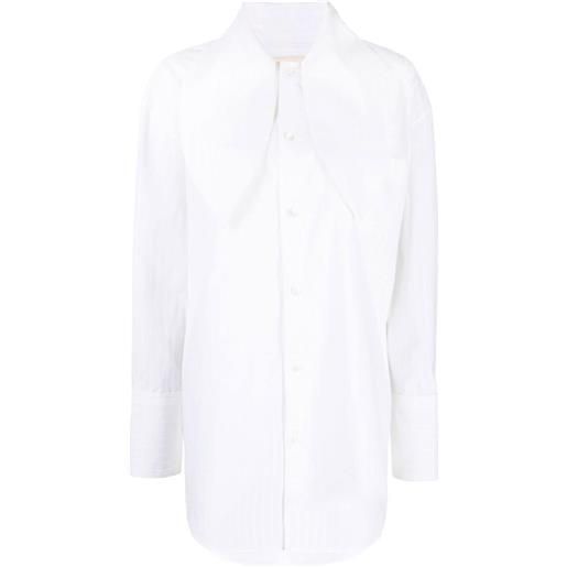 Marni camicia gessata oversize - bianco