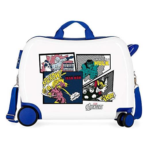 Marvel avengers sky avengers valigia per bambini multicolore 50x38x20 cms rigida abs chiusura a combinazione numerica 34l 2,1kgs 4 ruote bagaglio a mano