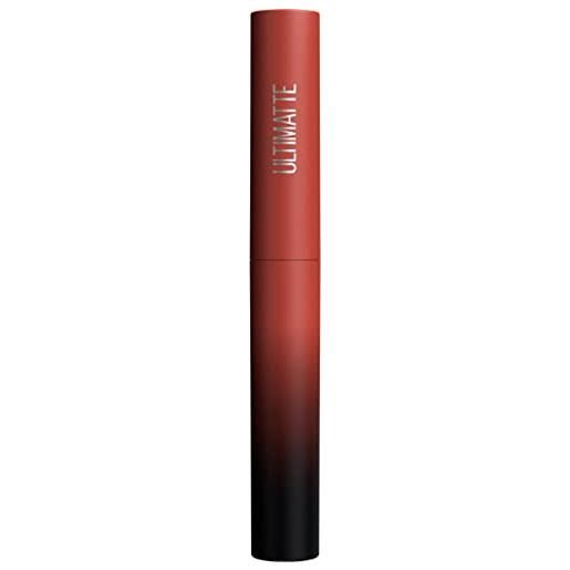 Maybelline new york - rossetto opaco, colore intenso e confortevole, colore sensational ultimatte, colore n. 899 more rust (rosso marrone), 1 x 2 g