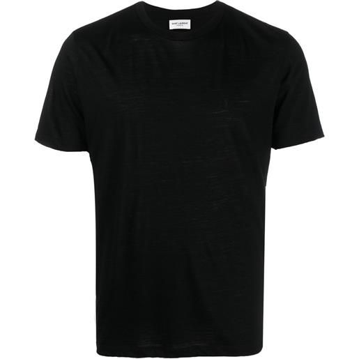 Saint Laurent t-shirt con ricamo - nero