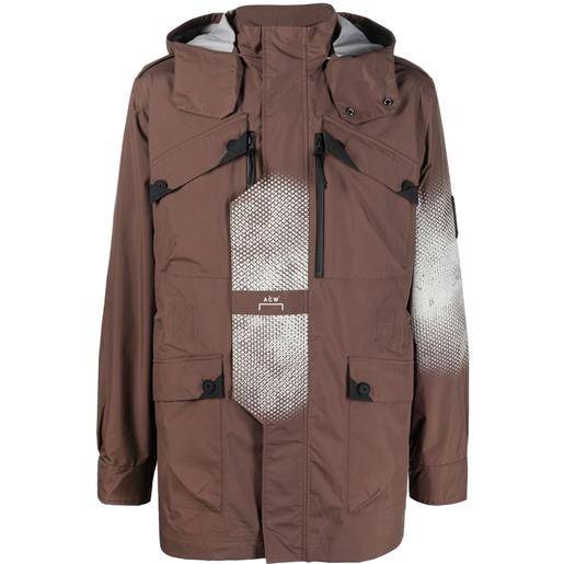 A-COLD-WALL* giacca m-65 con stampa grafica - marrone