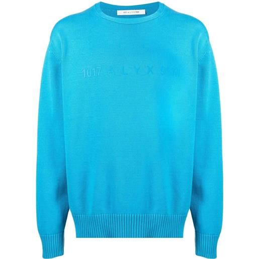 1017 ALYX 9SM maglione con ricamo - blu