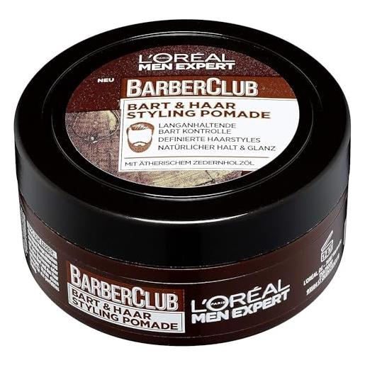 L'Oréal Men Expert l' oréal men expert barber club barba e capelli styling pomade, 75 ml