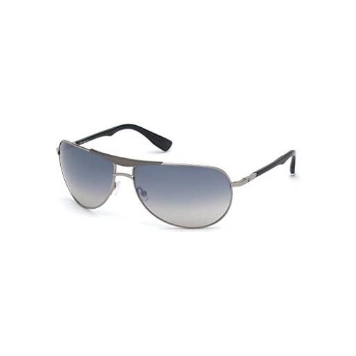 Web eyewear we0273 6614c occhiali da sole, shiny light ruthenium/smoke mirror, 66 unisex-adulto