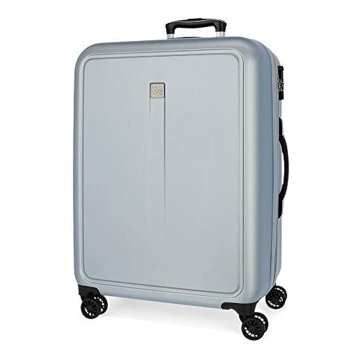 Roll road cambogia valigia media beige 48 x 68 x 27 cm rigida abs chiusura a combinazione laterale 72 l 3,8 kg 4 ruote doppie