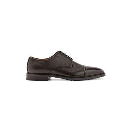 BOSS lisbonw_derb_grct, uniform dress shoe uomo, marrone scuro, 44.5 eu