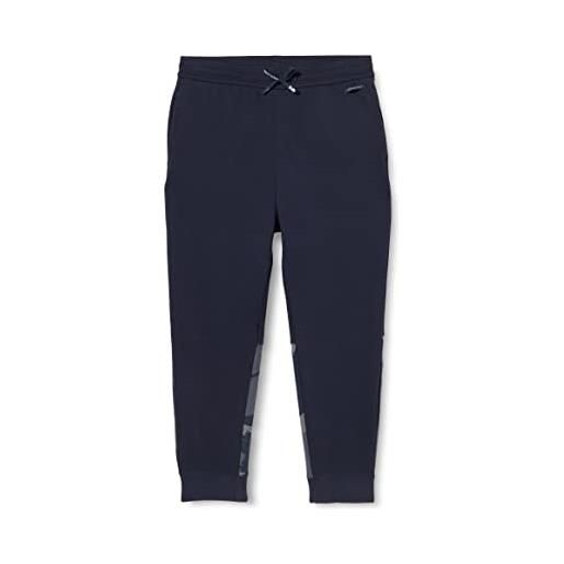 Armani Exchange back calf print, front logo pantaloni sportivi, blazer blu marine, m uomo