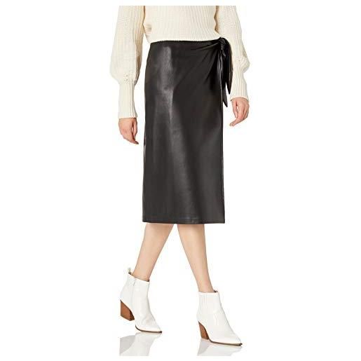 Gonna In Ecopelle A Vita Alta, Modello Dritto Con Spacco Laterale, Perfetta Per Un Look Sexy E Raffinato, Taglio Comodo Fino Al Ginocchio (5XL)